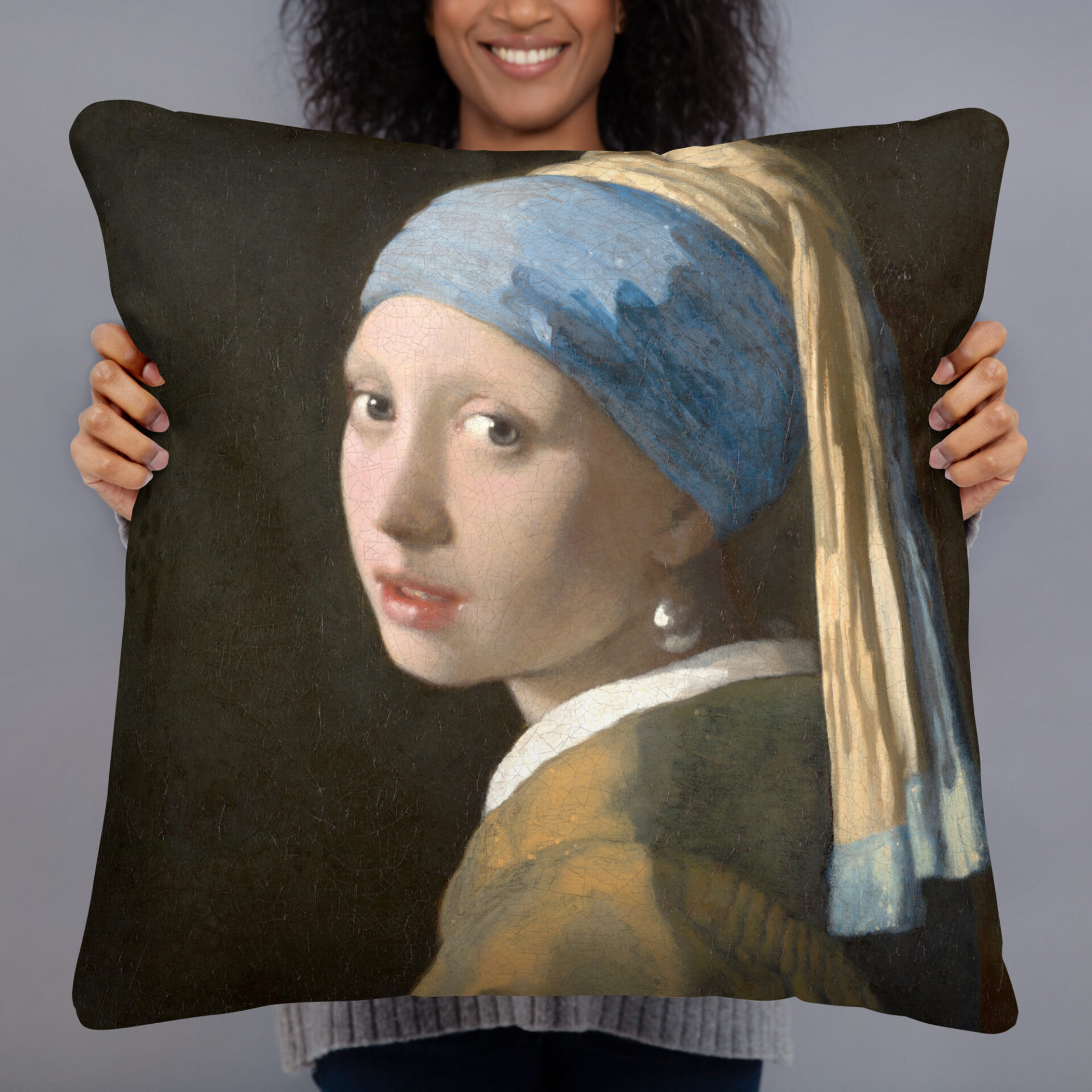 Girl with a Pearl Earring pillow