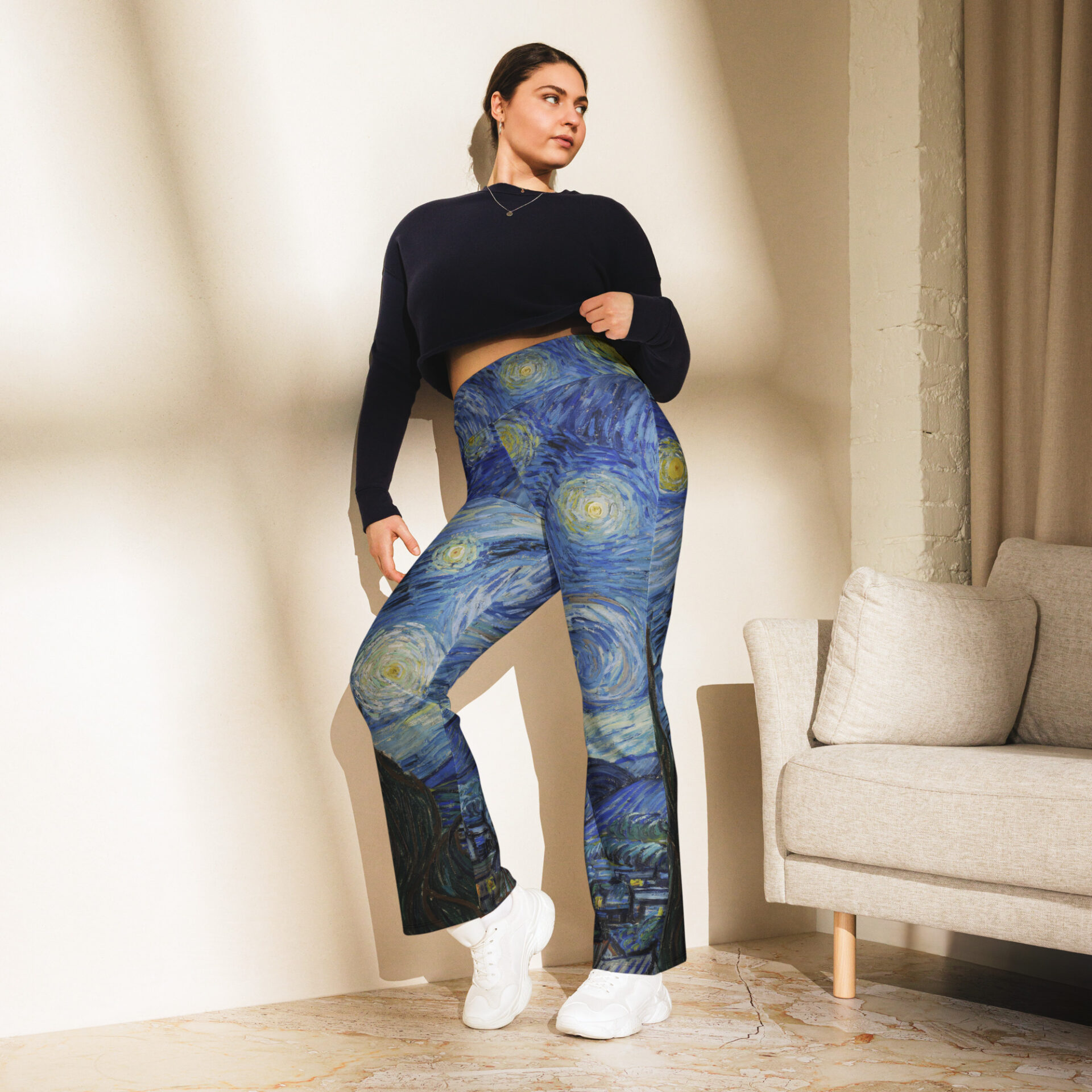Starry Night flare leggings