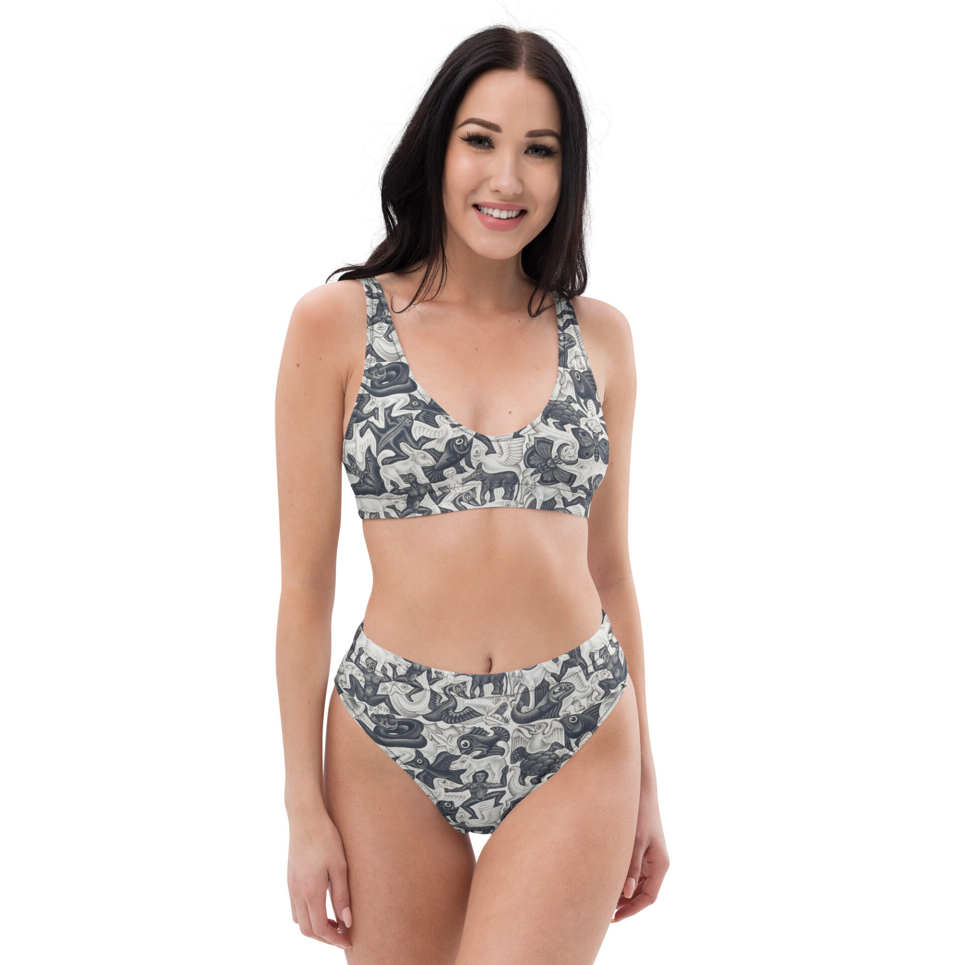 Escher high-waisted bikini