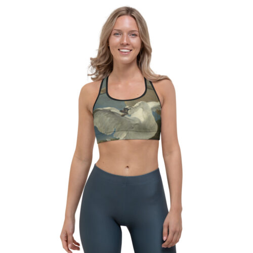 The Threatened Swan sports bra