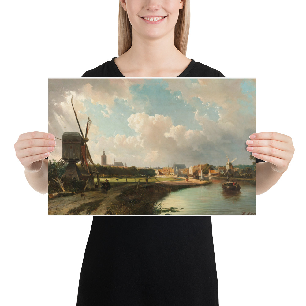 View of The Hague from the Delftse Vaart poster