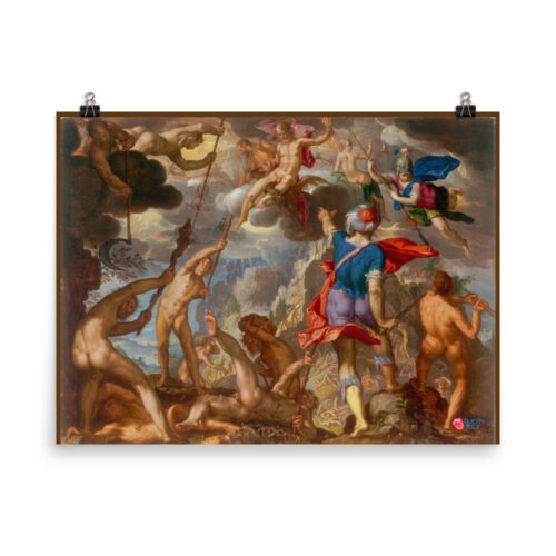 The Battle between the Gods and the Giants poster