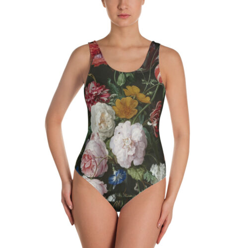 Still Life with Flowers in a Glass Vase swimsuit