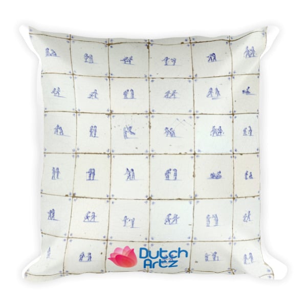 Delft Blue pillow Dutch Artz