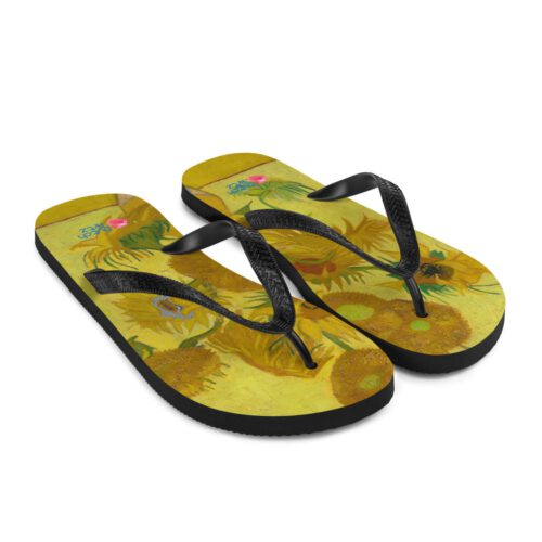 Sunflowers flip-flops