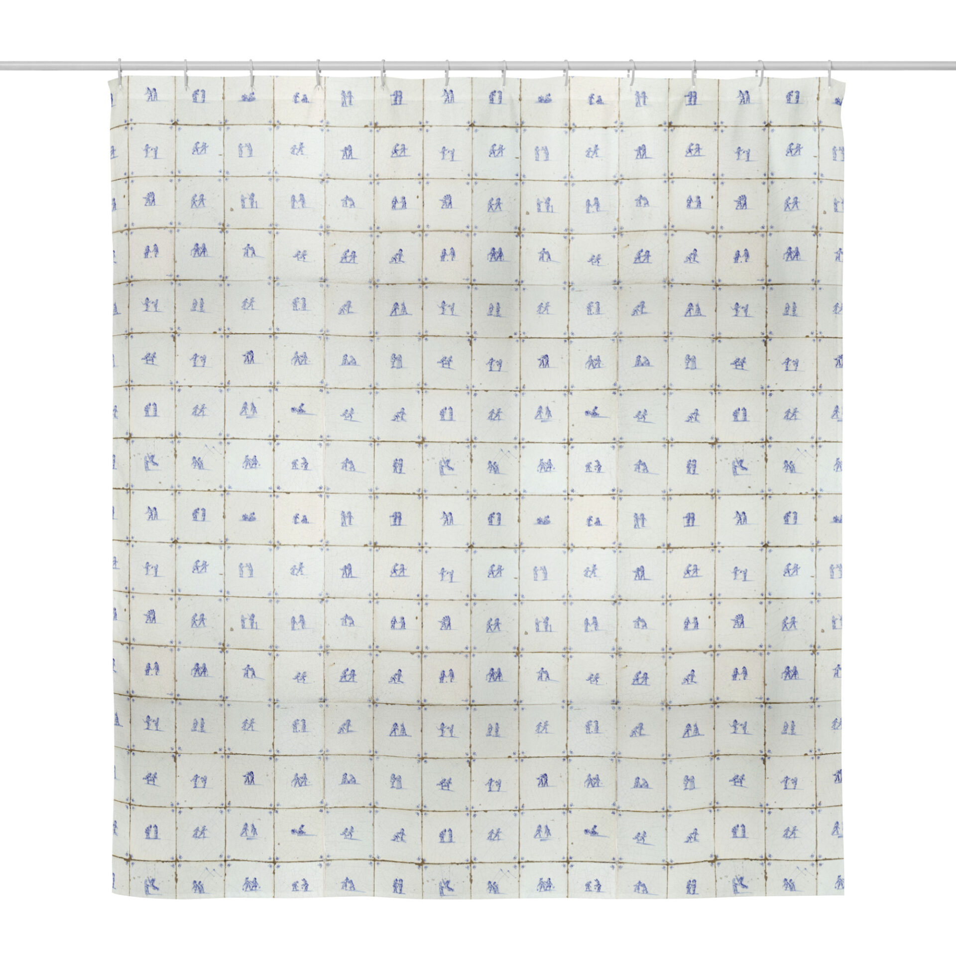 Delft Blue shower curtain